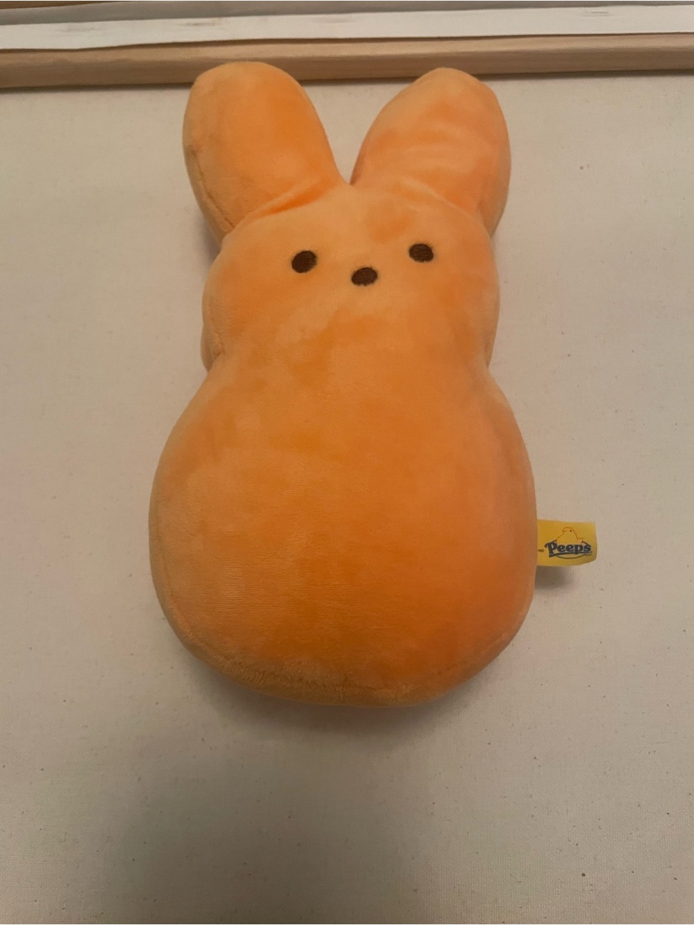 Peeps Orange Plush Bunny Small Toy
